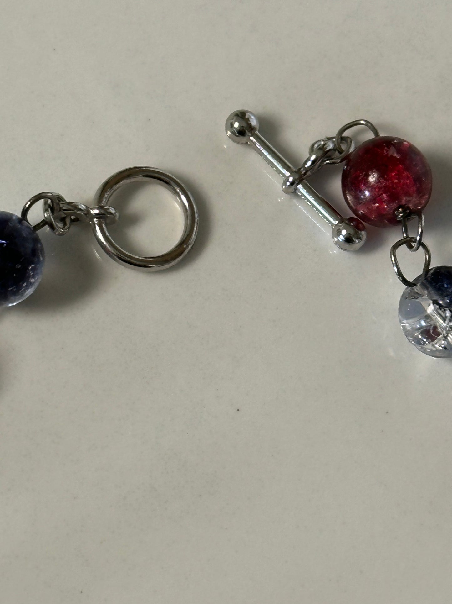 delicate glass necklace