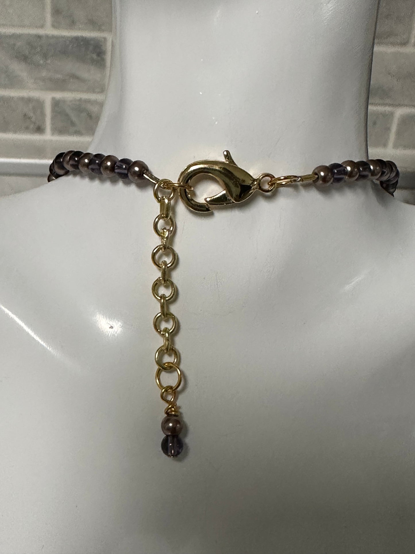 mini phalaenopsis necklace