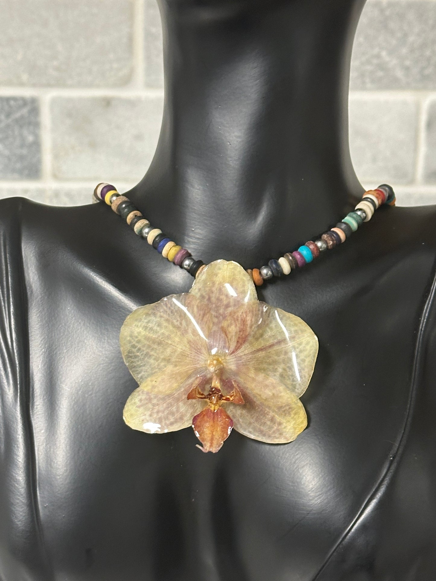 phalaenopsis orchid necklace