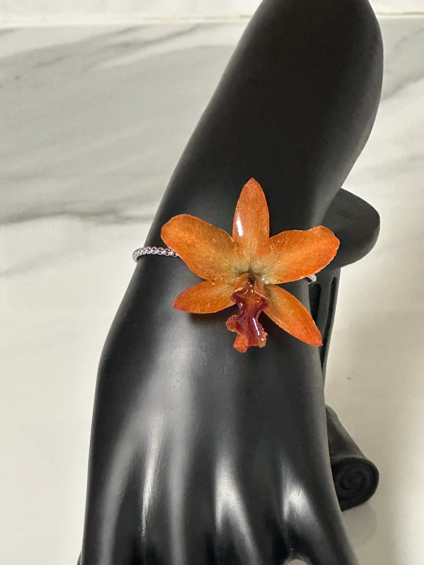 cute adjustable orchid bracelet