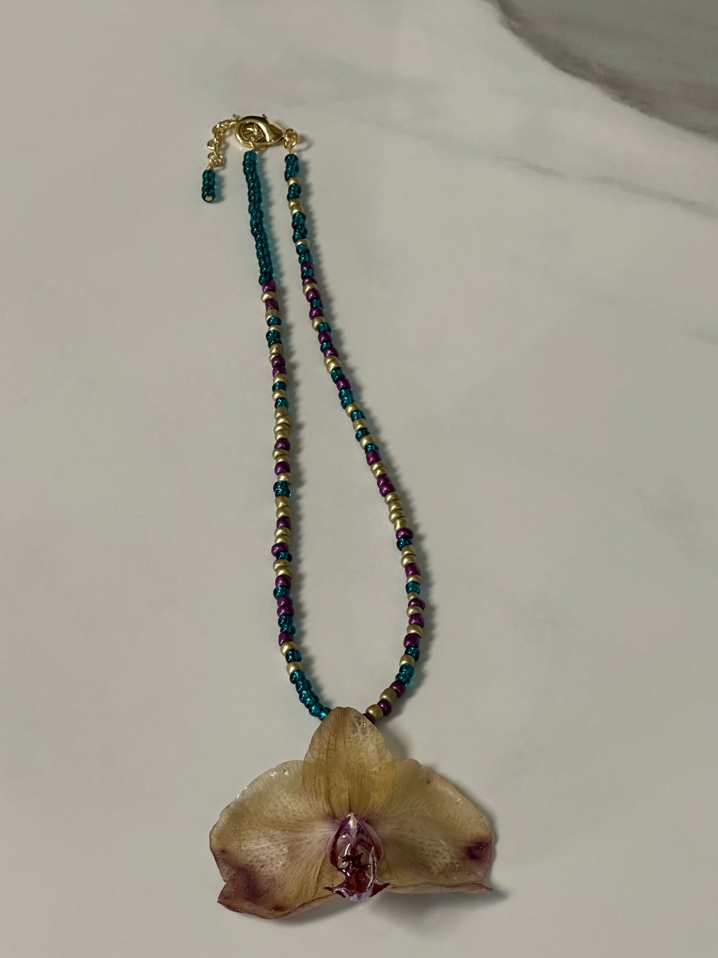 phalaenopsis orchid necklace