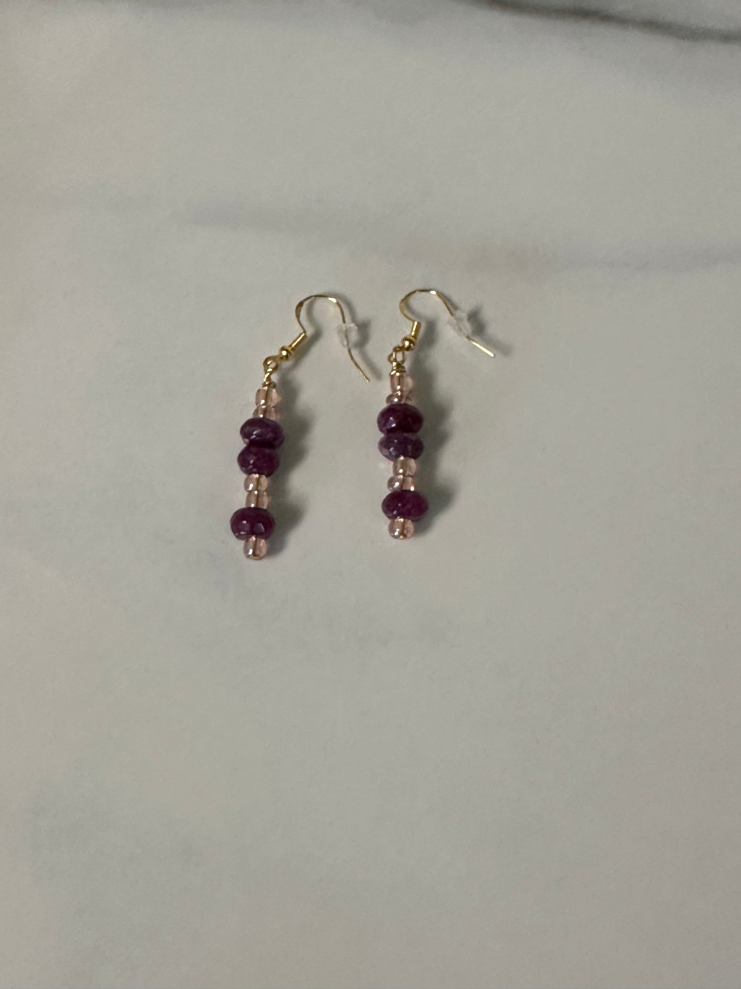 purple phalaenopsis orchids necklace set