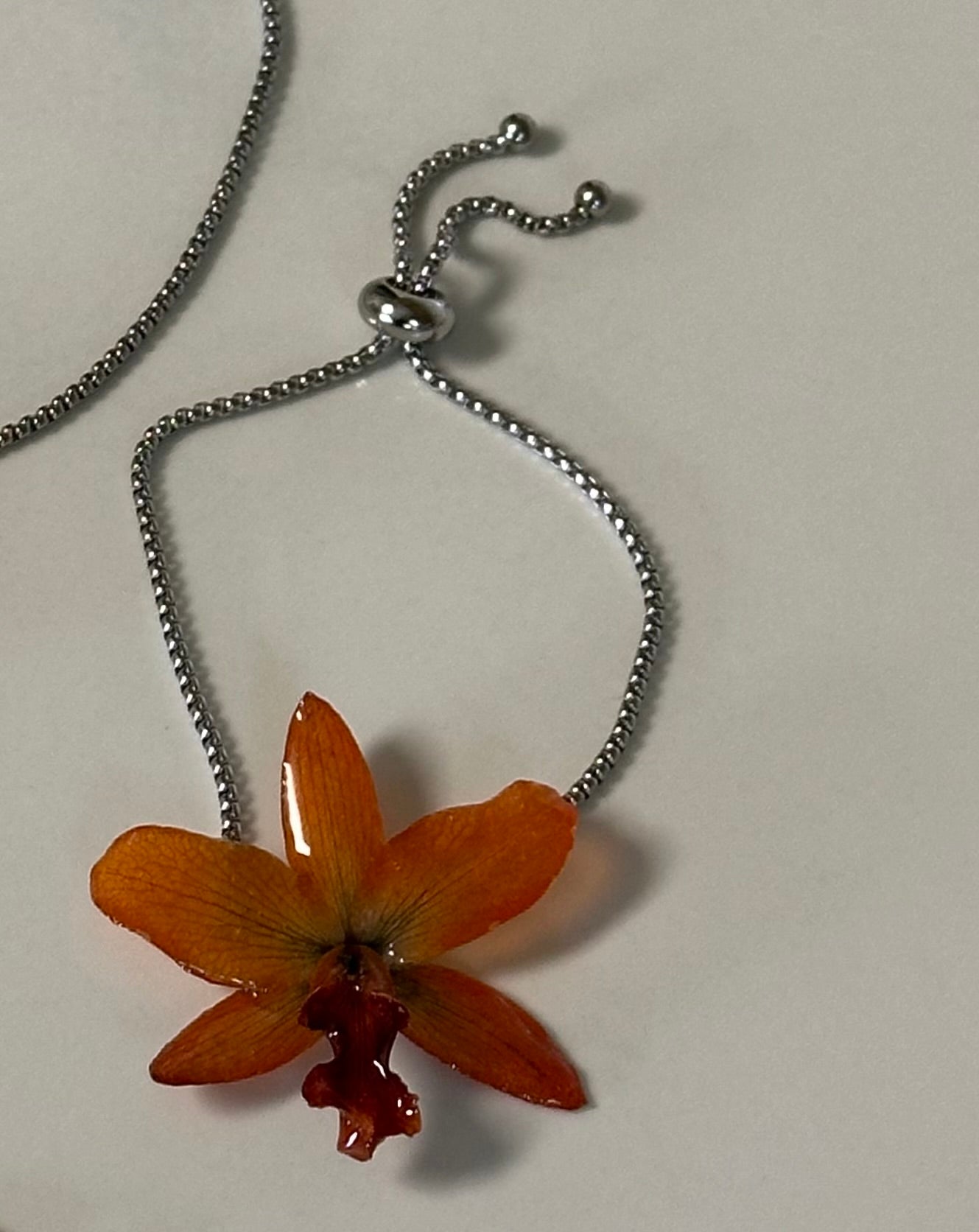 cute adjustable orchid bracelet