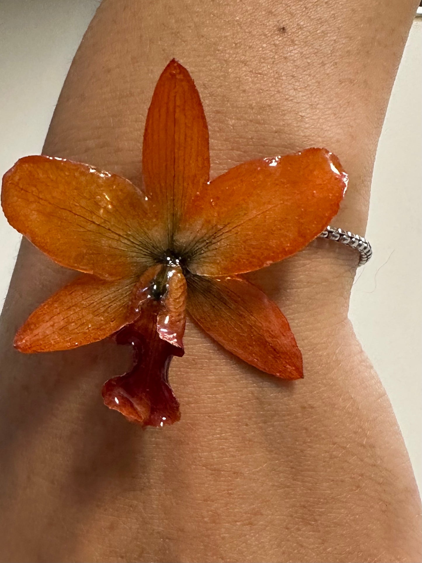 cute adjustable orchid bracelet