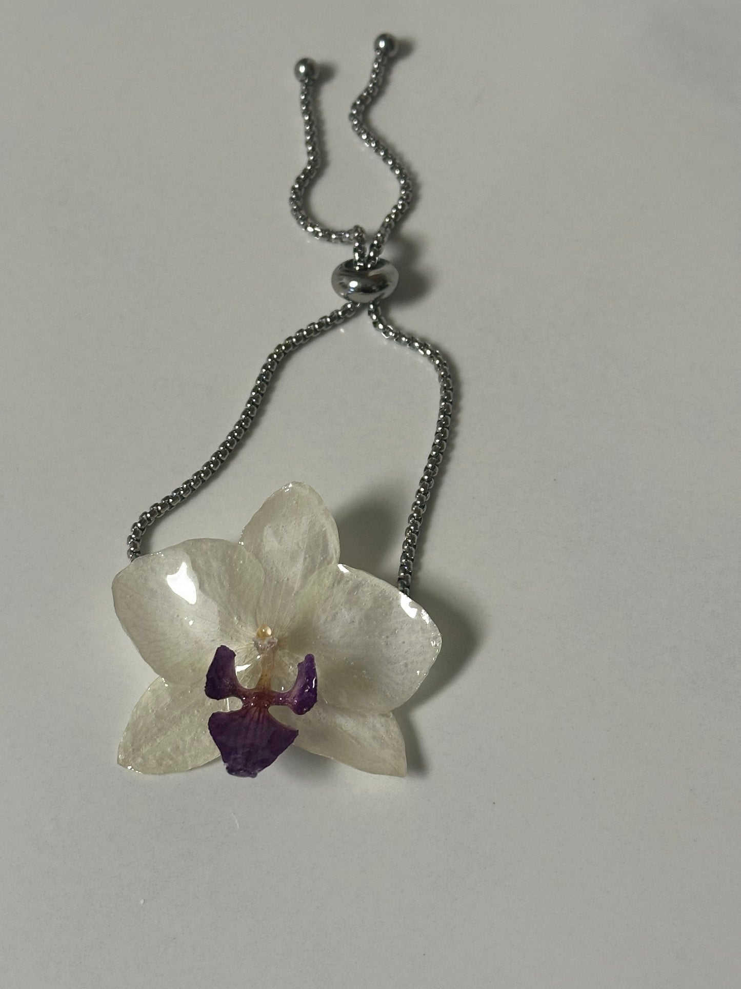 cute mini orchid adjustable bracelet