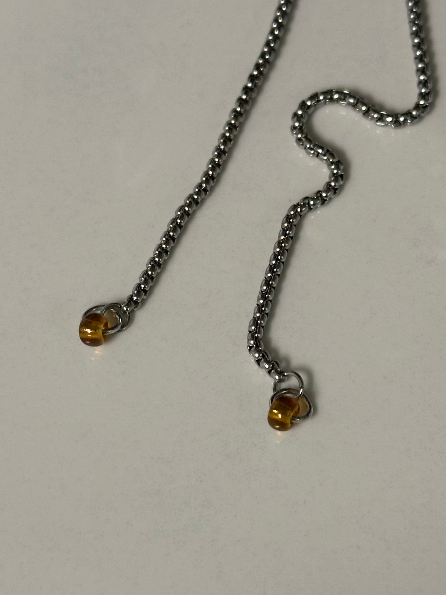 adjustable real orchid necklace