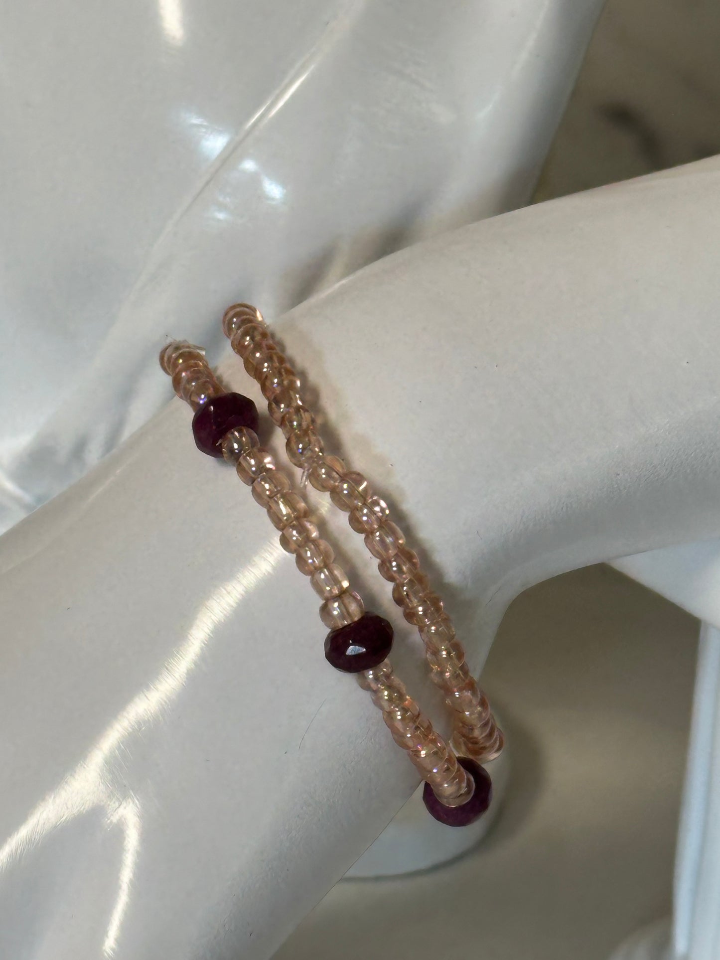 purple phalaenopsis orchids necklace set