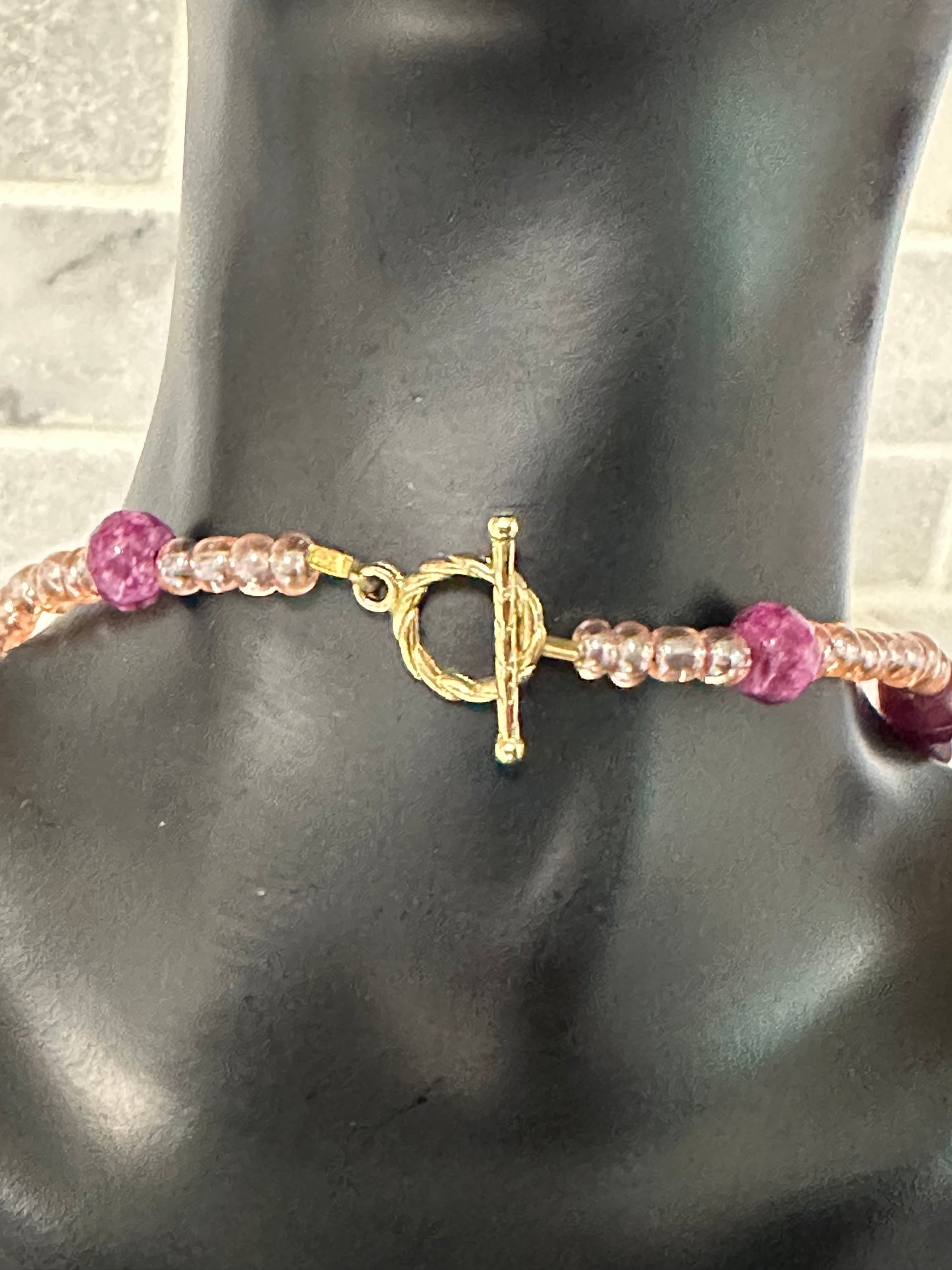 purple phalaenopsis orchids necklace set