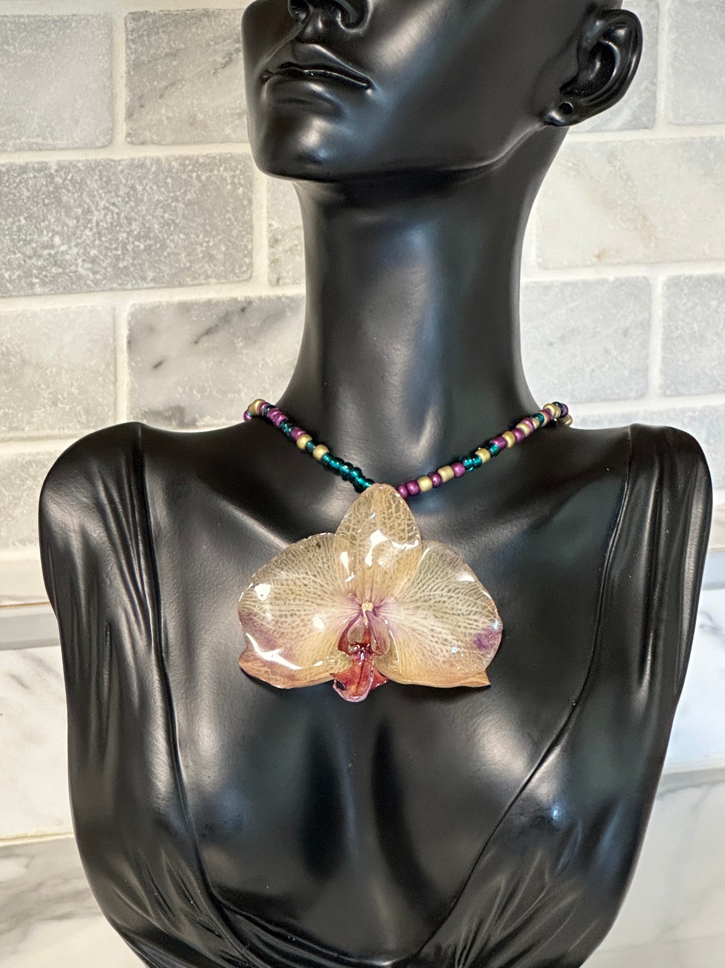 phalaenopsis orchid necklace
