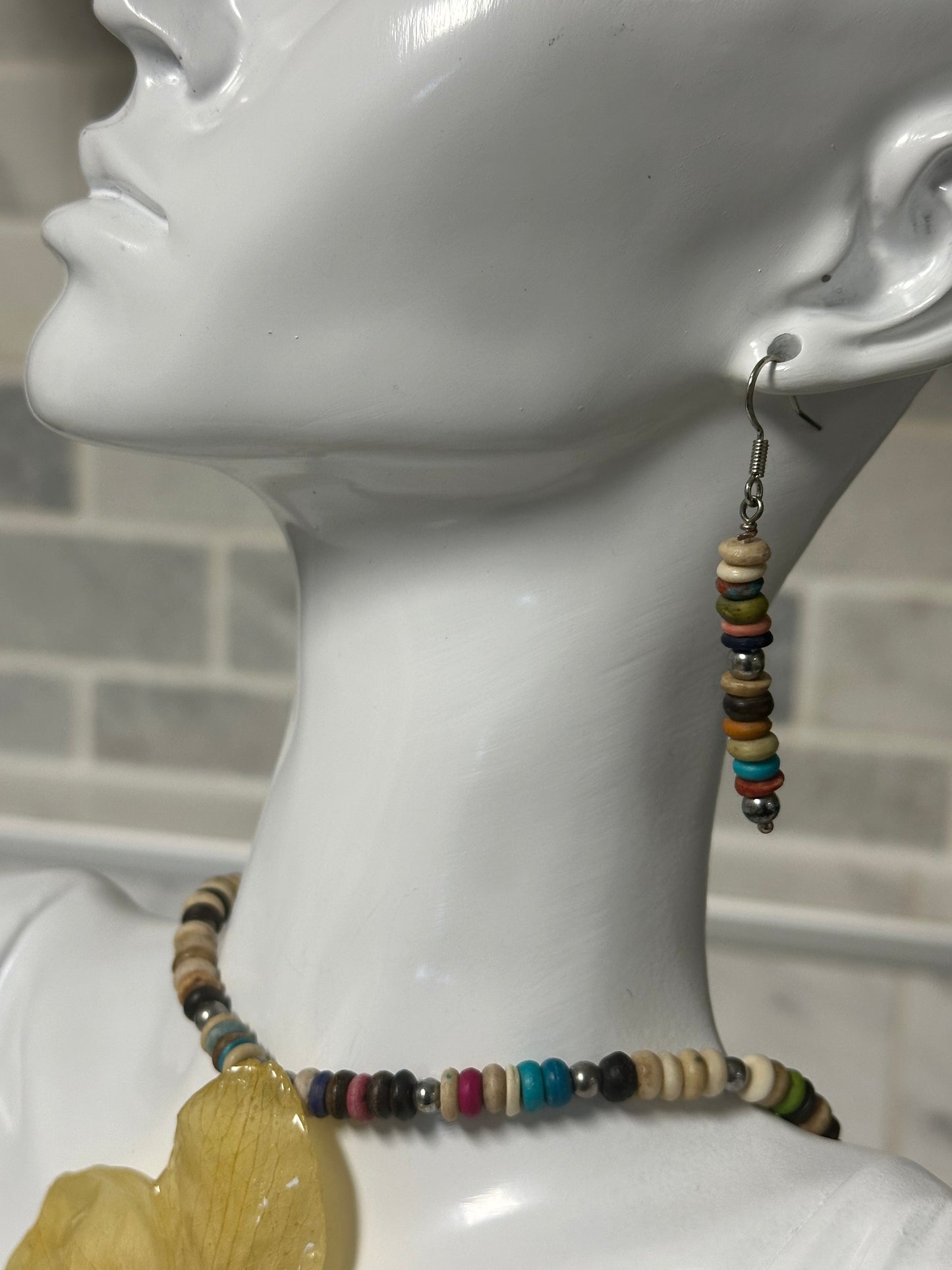 phalaenopsis orchids necklace with earrings