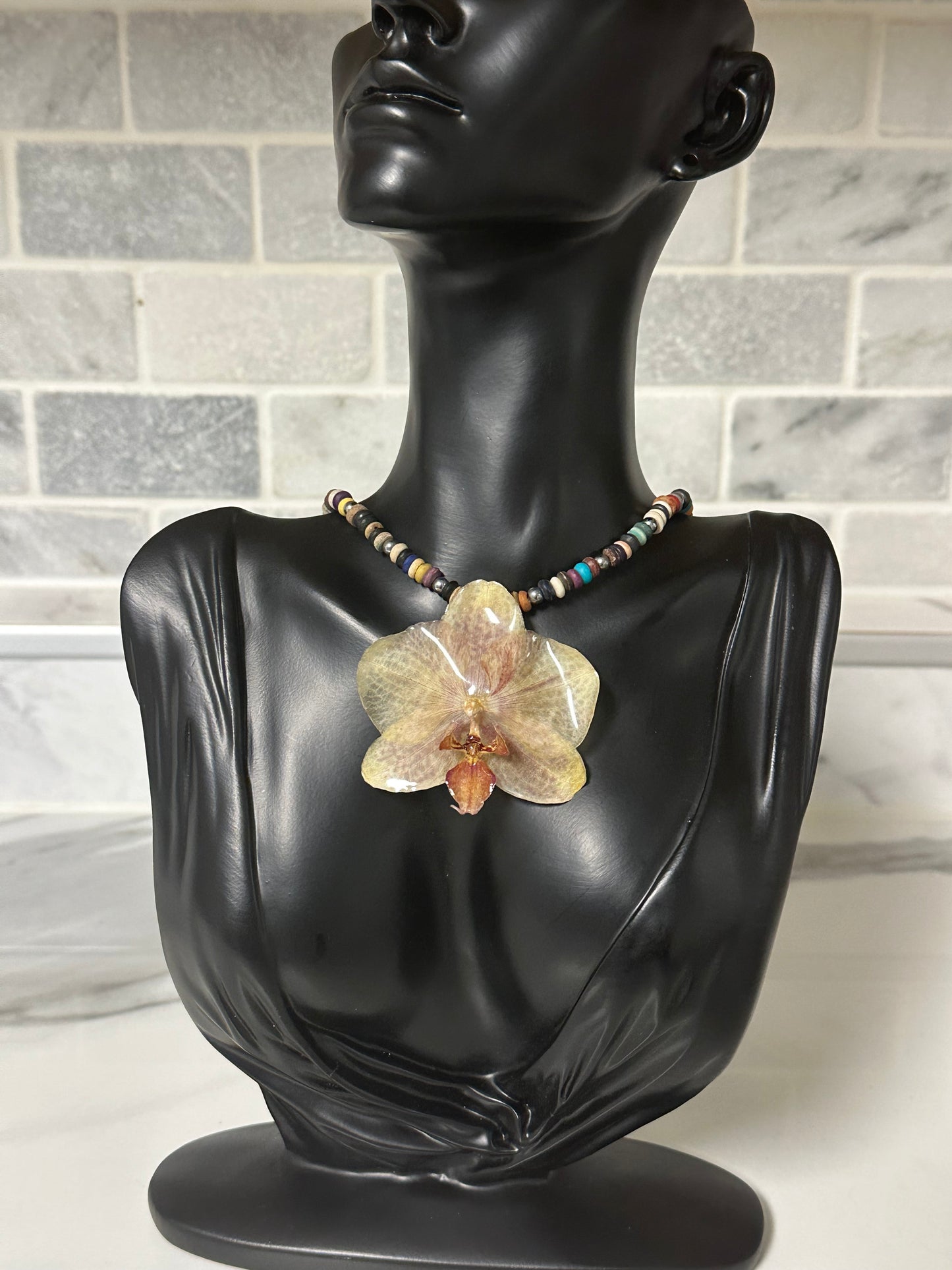 phalaenopsis orchid necklace