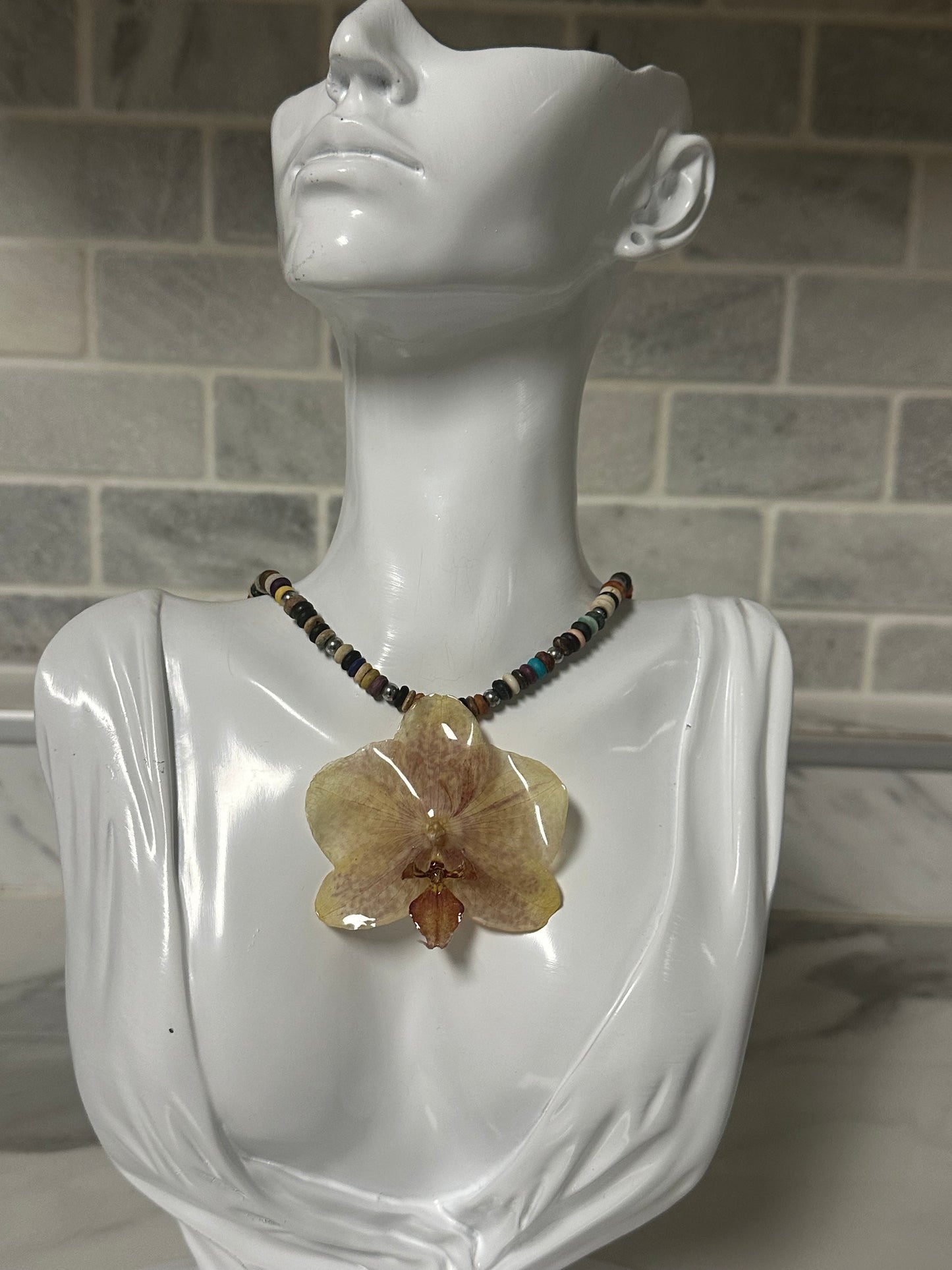 phalaenopsis orchid necklace