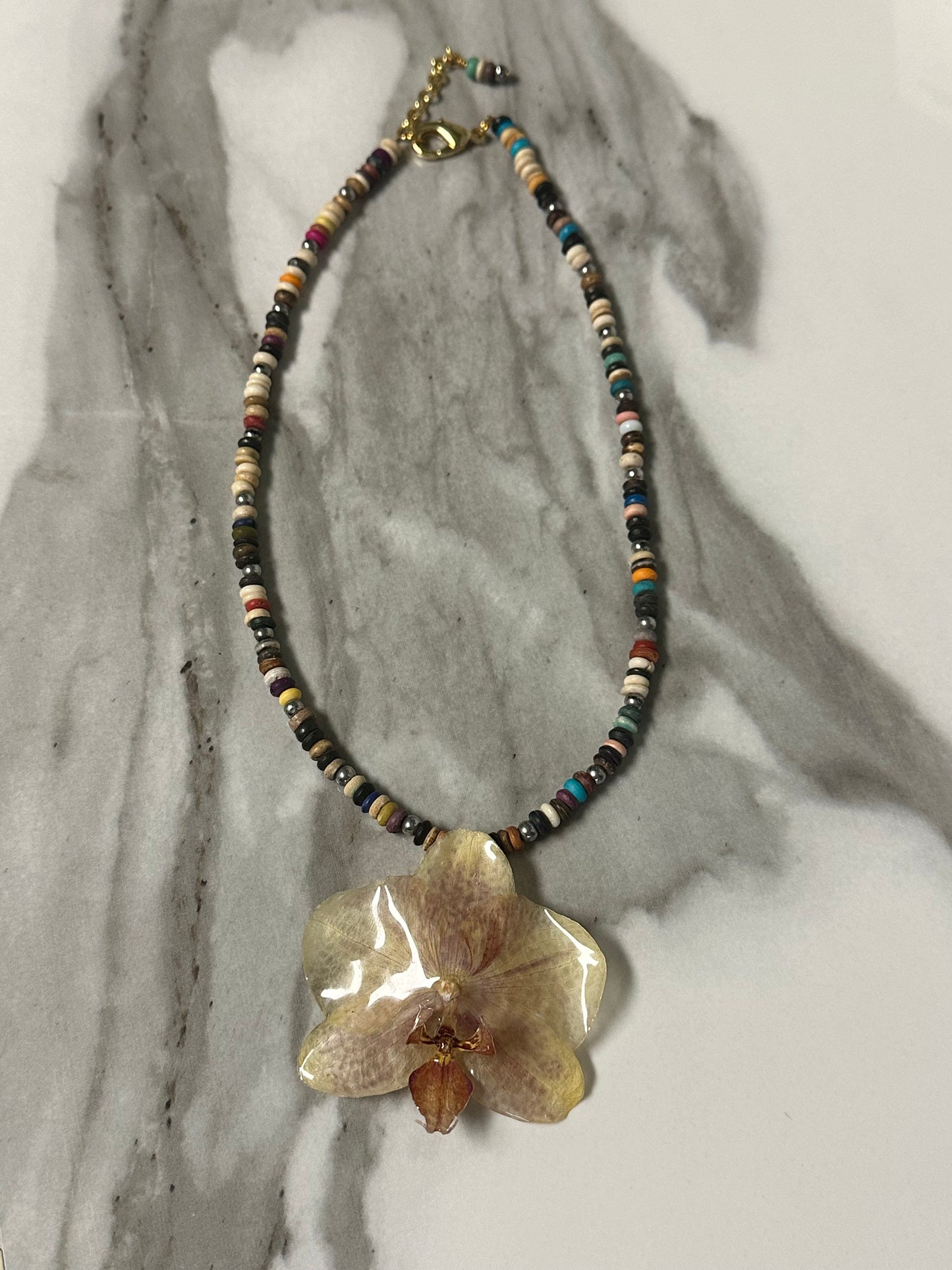 phalaenopsis orchid necklace