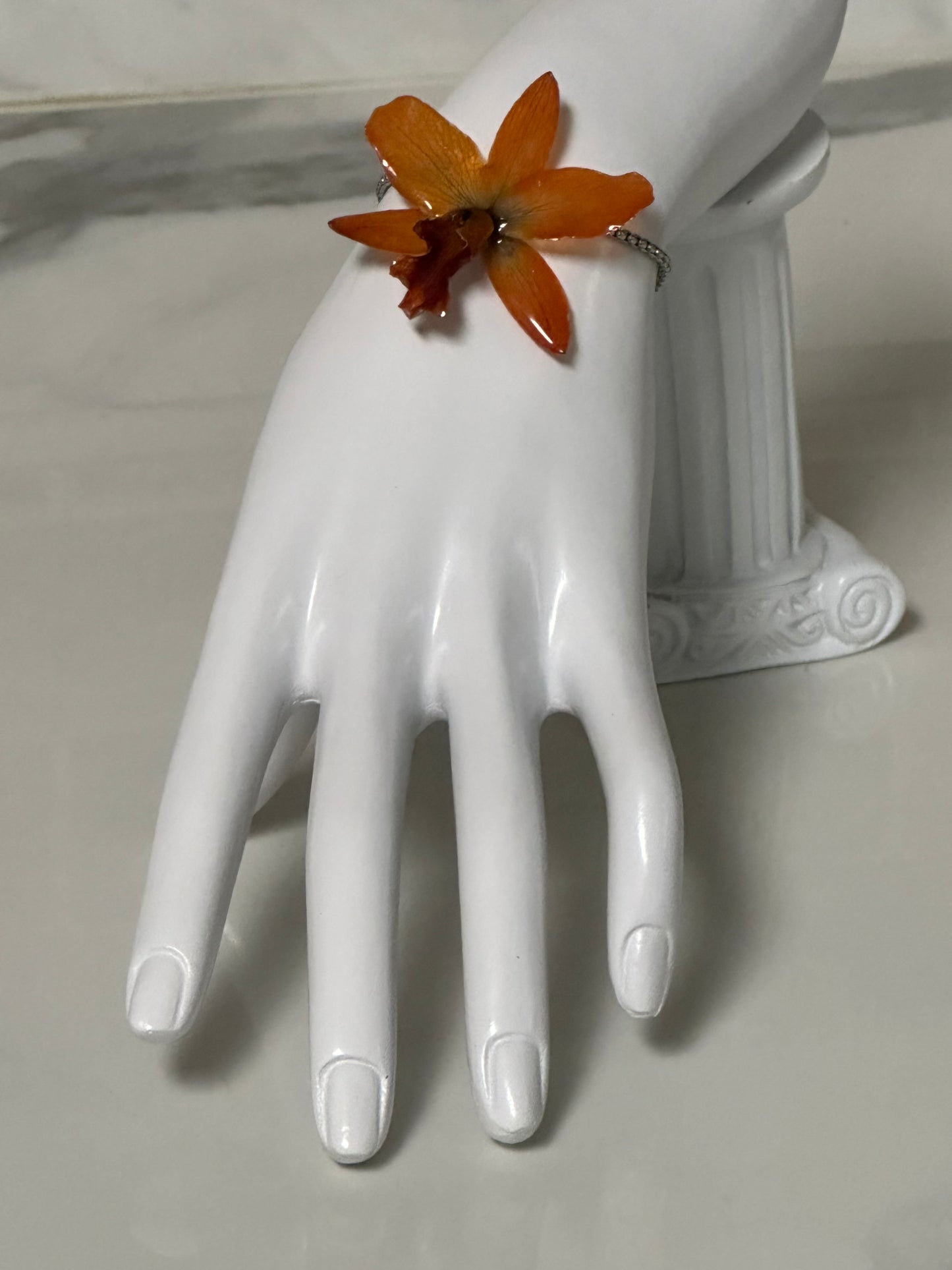 cute adjustable orchid bracelet