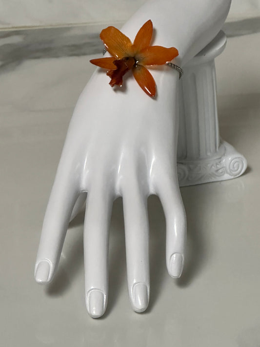 cute adjustable orchid bracelet