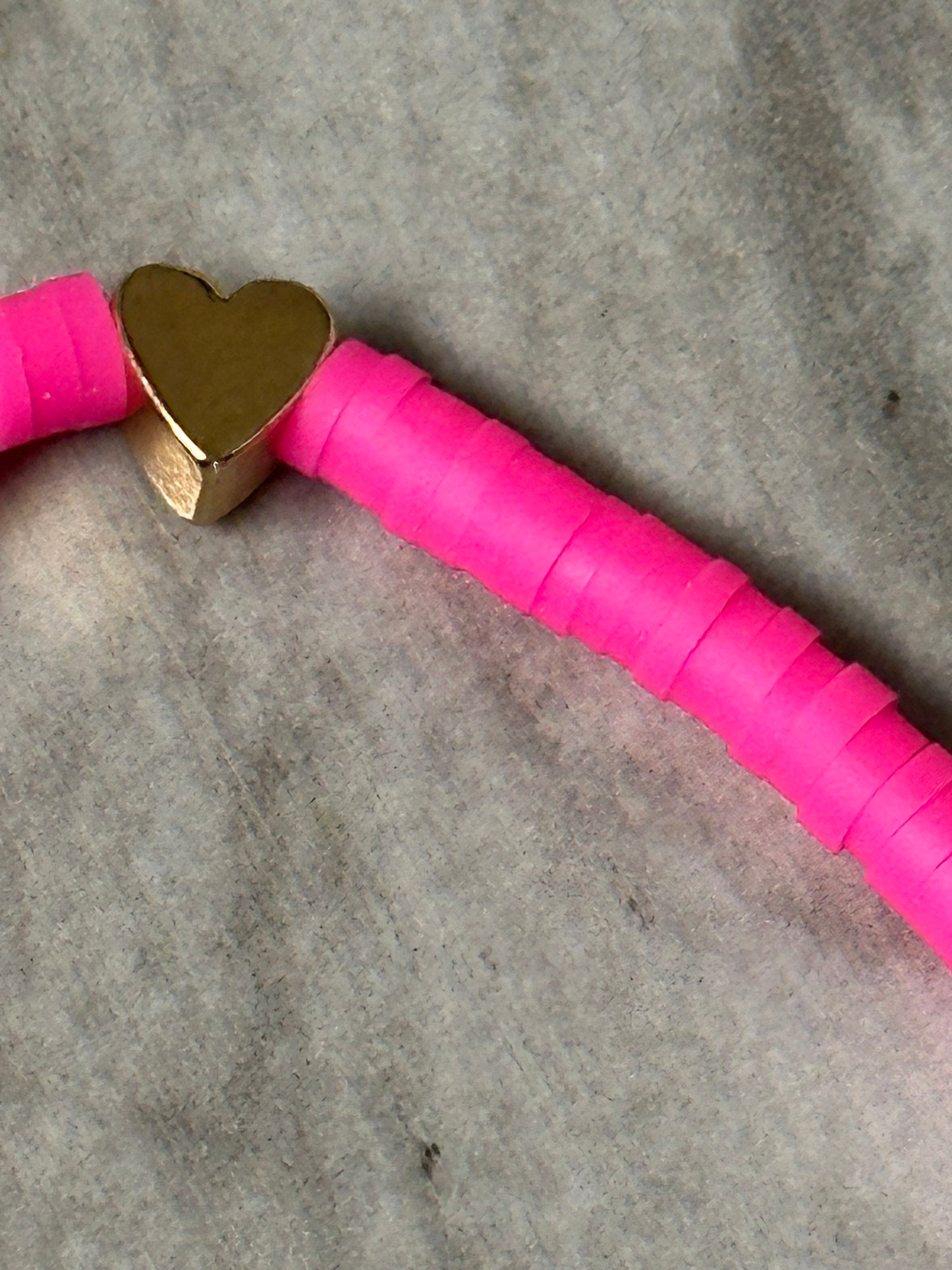 pink stretchy orchid bracelet