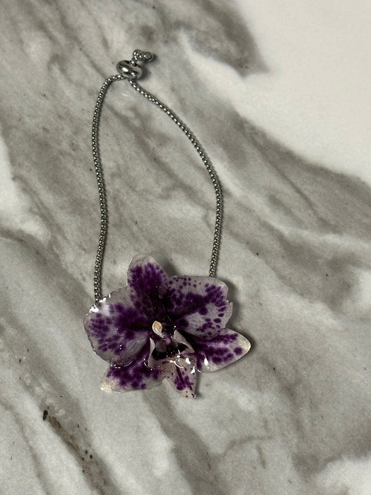 cute adjustable orchid bracelet